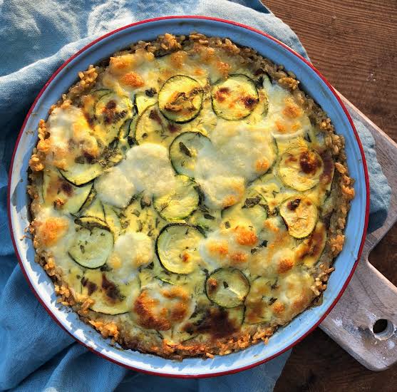 Family Creamy Vegetable Rice Pie (Veg)