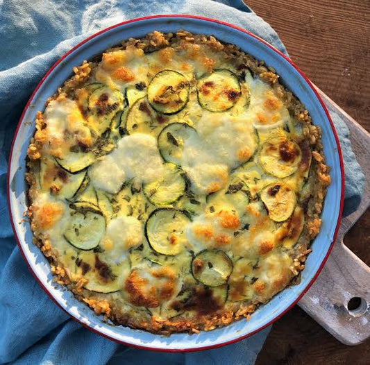 Family Creamy Vegetable Rice Pie (Veg)