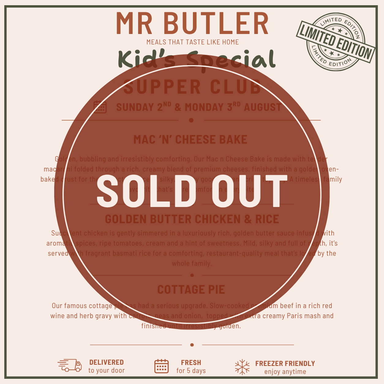 KID'S SPECIAL 3  NIGHT SUPPER CLUB