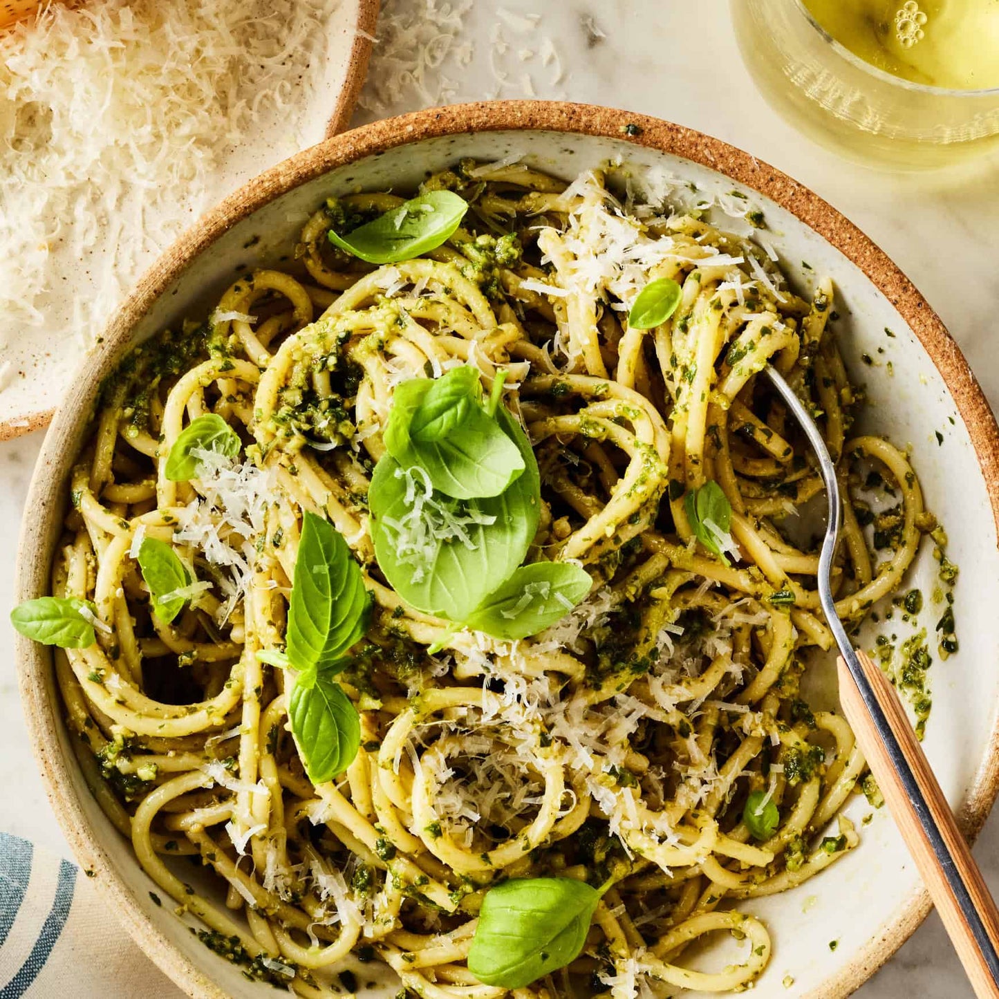 FRESH BASIL PESTO PASTA